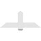 Ekena Millwork Eugene Architectural Grade PVC Gable Bracket, 48"W x 20"H x 2"D x 6"F, 10/12 Pitch GBP048X20X0206EUG00 - alternate 2